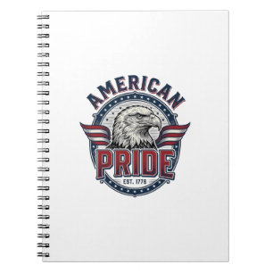 Amerikanischer Stolz Adler Vintage Patriotisches D Notizblock