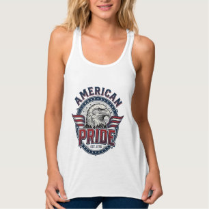 Amerikanischer Stolz Adler Vintage Patriotisches D Tank Top