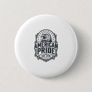 Amerikanischer Stolz Adler Vintage Patriotisches S Button
