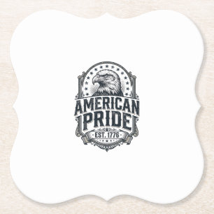 Amerikanischer Stolz Adler Vintage Patriotisches S Untersetzer