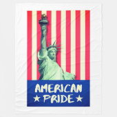amerikanischer Stolz Fleecedecke (Vorderseite)
