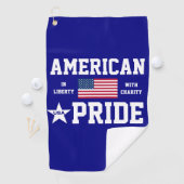 amerikanischer Stolz Golfhandtuch (Insitu)