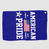 amerikanischer Stolz Golfhandtuch (Horizontal)