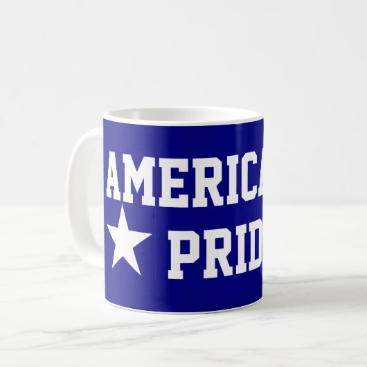 amerikanischer Stolz Kaffeetasse (Vorderseite Links)
