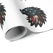 Amerikanischer Stolz, Patriotischer Weißer Adler Geschenkpapier (Rolleneckpunkt)