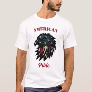 Amerikanischer Stolz, Patriotischer Weißer Adler T-Shirt
