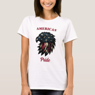 Amerikanischer Stolz, Patriotischer Weißer Adler T-Shirt