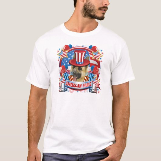 Amerikanischer Stolz-Schäferhund T-Shirt (Vorderseite)