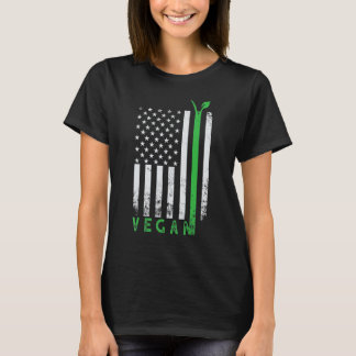 Amerikanischer Stolz Usa-Flagge Tierrechtsaktivist T-Shirt