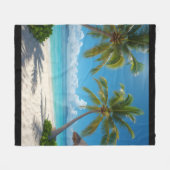 Amerikanischer Strand Fleecedecke (Vorderseite (Horizontal))