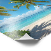 Amerikanischer Strand Fotodruck (Ecke)