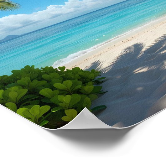 Amerikanischer Strand Poster (Ecke)