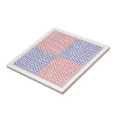 AMERIKANISCHER STRICK 4,25x4,25 Keramik Tile II Fliese (Seite)