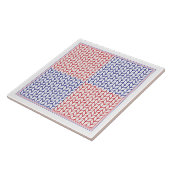AMERIKANISCHER STRICK 6x6 Keramik Tile II Fliese (Seite)