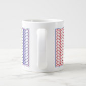 AMERIKANISCHER STRICK Big White Tasse (Rückseite)