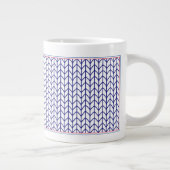 AMERIKANISCHER STRICK Big White Tasse (Rechts)