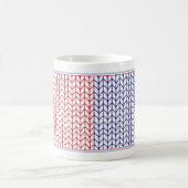 AMERIKANISCHER STRICK Weiße Tasse (Mittel)