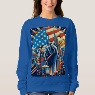 Amerikanischer Style Hoodie – USA Trendige Alltags