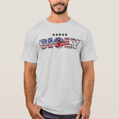 AMERIKANISCHER T - SHIRT DES STOLZ-BIGLY (Vorderseite)