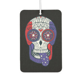 Amerikanischer Tag der Flagge des Toten Zuckerschä Autolufterfrischer