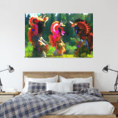 amerikanischer Tanz Leinwanddruck (Insitu (Schlafzimmer))