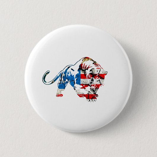 Amerikanischer Tiger Button (Vorderseite)