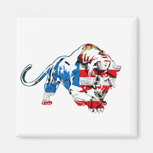 Amerikanischer Tiger Magnet (Vorne)