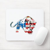 Amerikanischer Tiger Mousepad (Mit Mouse)