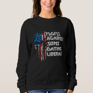 Amerikanischer Totenkopf-Kostüm-Mama gegen die Dat Sweatshirt