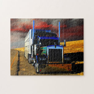 Amerikanischer Transport-LKW zur Ruhe gezogen Puzzle