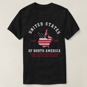 Amerikanischer Traum: 2025 Sterne, Streifen & Ahor T-Shirt