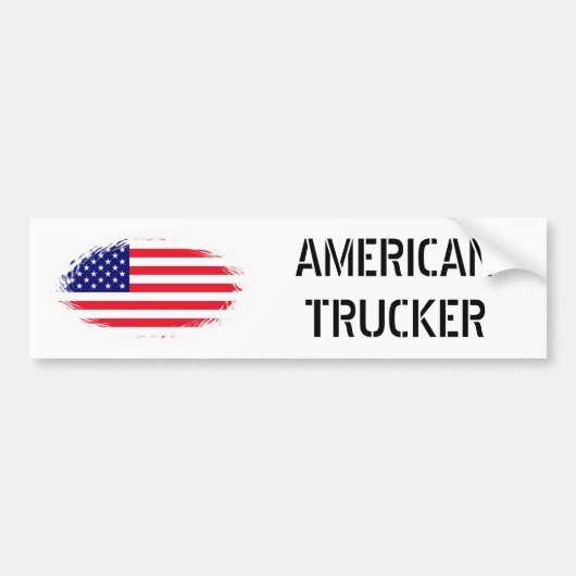 AMERIKANISCHER TRUCKER AUTOAUFKLEBER (Vorne)