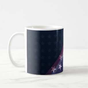 Amerikanischer Trucker-Hut – Rot, Weiß & Blau Bo Kaffeetasse