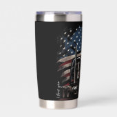 Amerikanischer Trucker-Stolz Thermobecher (Vorderseite)