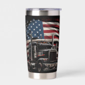 Amerikanischer Trucker-Stolz Thermobecher (Links)
