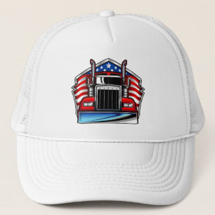 Amerikanischer Truckerhut Klassischer LKW-Fahrer Truckerkappe