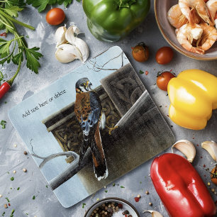 Amerikanischer Turmfalke Celtic Knotwork Wildlife Schneidebrett