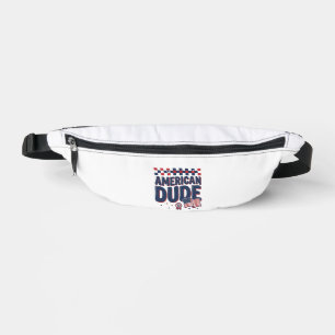 Amerikanischer Typ patriotisches Vintage-Shirt-Des Bauchtasche