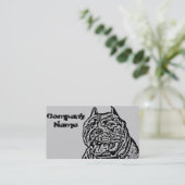 Amerikanischer Tyrann-Hund Visitenkarte (Stehend Vorderseite)