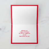 Amerikanischer ukrainischer Weihnachtsbaum Feiertagskarte (Innenseite)