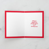 Amerikanischer ukrainischer Weihnachtsbaum Karte (Innenseite)