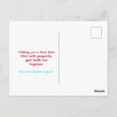 Amerikanischer ukrainischer Weihnachtsbaum Postkarte (Rückseite)