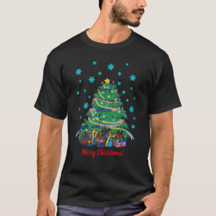 Amerikanischer ukrainischer Weihnachtsbaum T-Shirt