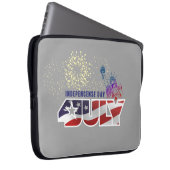 Amerikanischer Unabhängigkeitstag | 15" Laptopschutzhülle (Vorne Rechts)