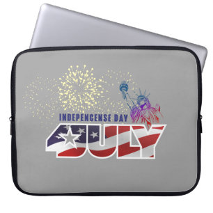 Amerikanischer Unabhängigkeitstag 15" Laptopschutzhülle