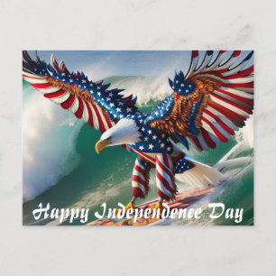 Amerikanischer Unabhängigkeitstag Adler Postkarte