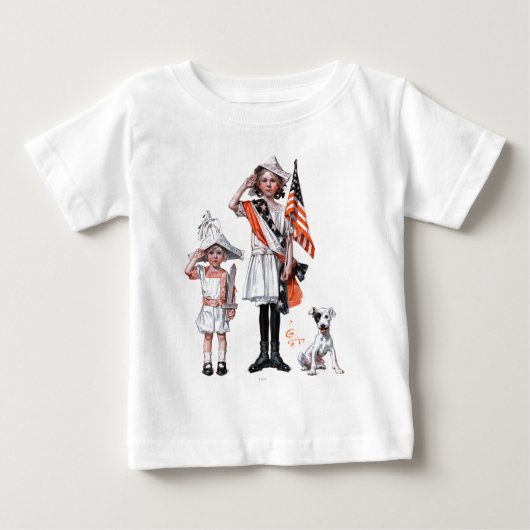 Amerikanischer Unabhängigkeitstag Baby T-shirt (Vorderseite)