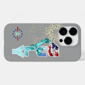 Amerikanischer Unabhängigkeitstag | Case-Mate iPhone Hülle (Rückseite (Horizontal))