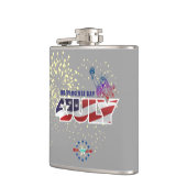 Amerikanischer Unabhängigkeitstag | Flachmann (Links)