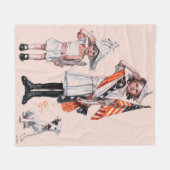 Amerikanischer Unabhängigkeitstag Fleecedecke (Vorderseite (Horizontal))